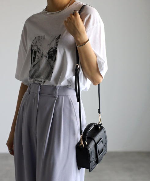 【雑誌掲載】2WAYスクエアバックルショルダーバッグ 12-1091